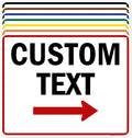 Custom Arrow, Custom Directional Sign, Right Arrow, 24x30 Inches, 55 mil thick by MySignCenter