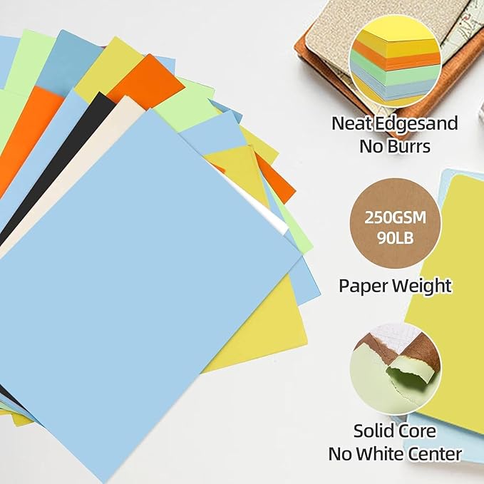 30 Sheets Sage Green Cardstock 8.5'' x 11'', 250gsm/92lb Heavyweight Cover - Image 3