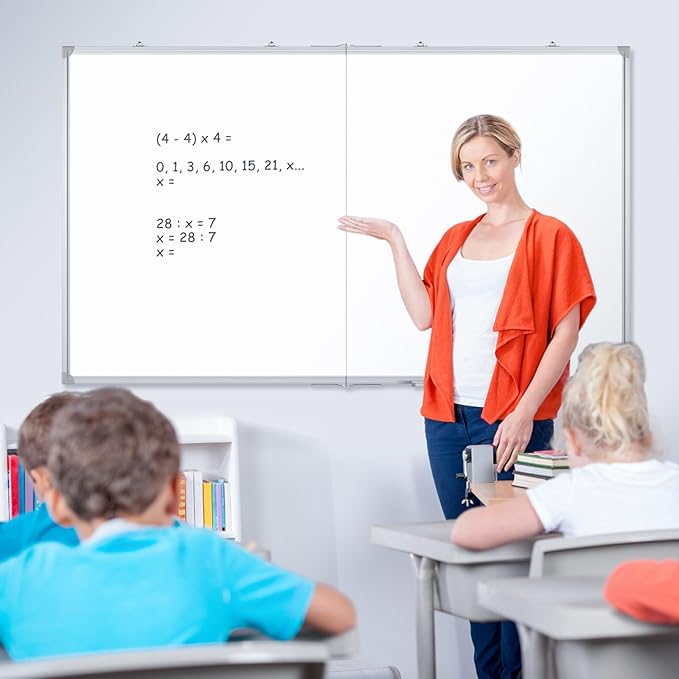 DOLLAR BOSS Large White Board 72 x 40 Inch Foldable Magnetic Whiteboard - Image 8