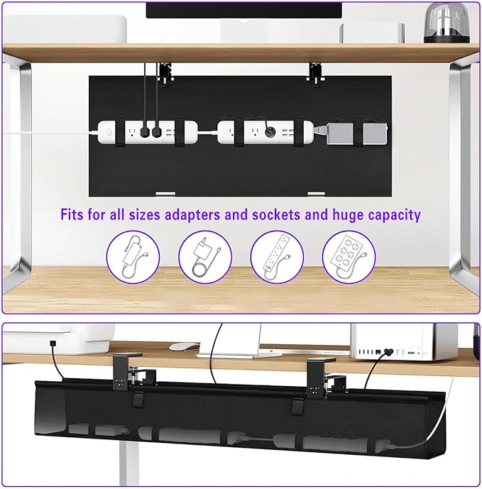 Under Desk Cable Management Tray 36" - Image 4