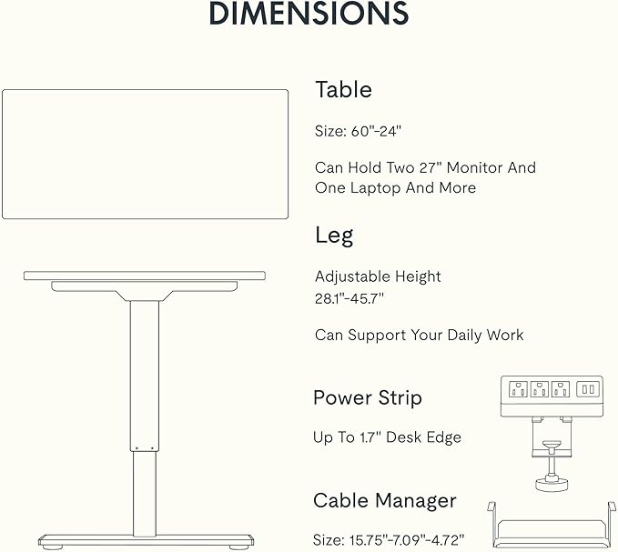 FLEXISPOT EN2Whole-Piece Standing Desk - Image 7