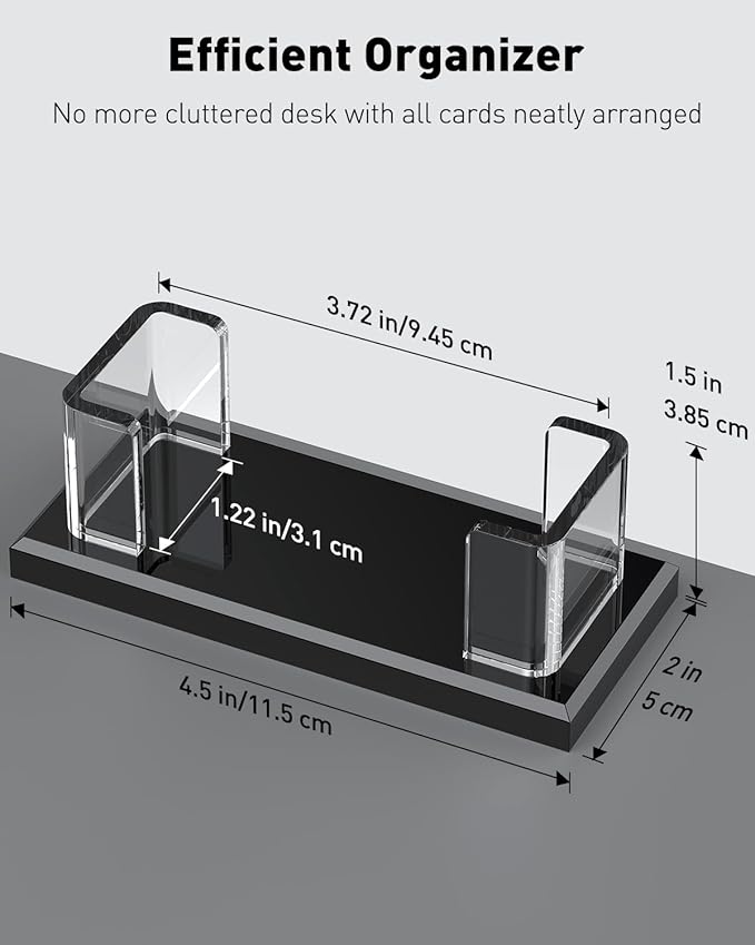 Uniclife Acrylic Business Card Holder - Image 6