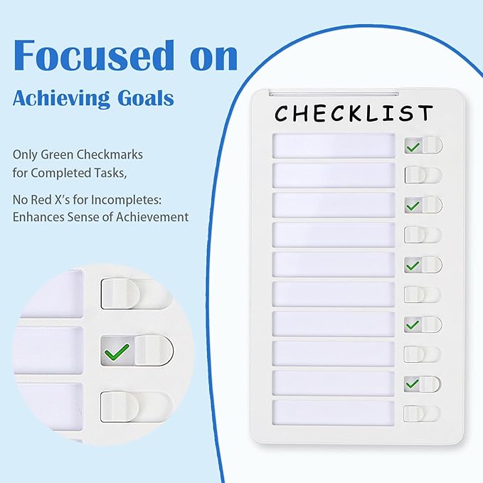 Dry Erase Chore Chart, Standable Whiteboard Checklist Board, Chore Chart - Image 5