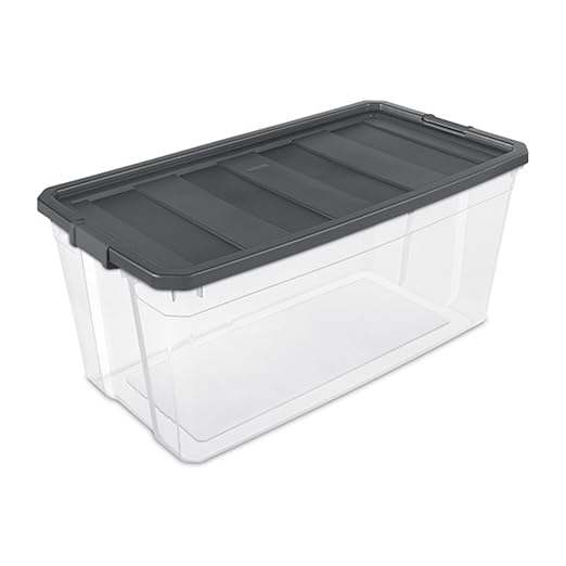 Sterilite 12-Pack Modular Stacker Box, Durable Clear Plastic Storage Bins - Image 2
