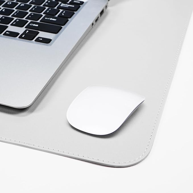 AFIING Dual-Sided Desk Pad, Natural Cork & PU Leather, Desk Mat Protector - Image 5