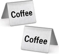 New Star Foodservice Stainless Steel Table Tent Sign, 2 x 2-Inch) by NewStarFoodservice