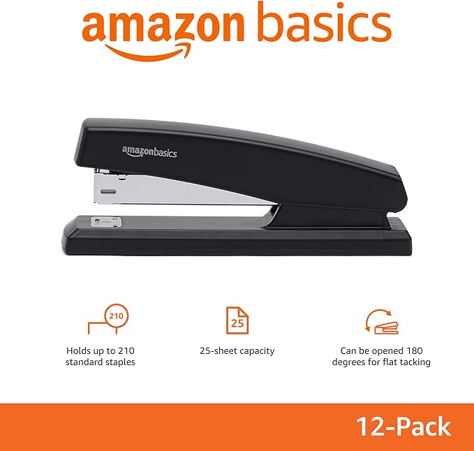 Amazon Basics 25-Sheet Capacity, Office Desk Stapler - Image 2
