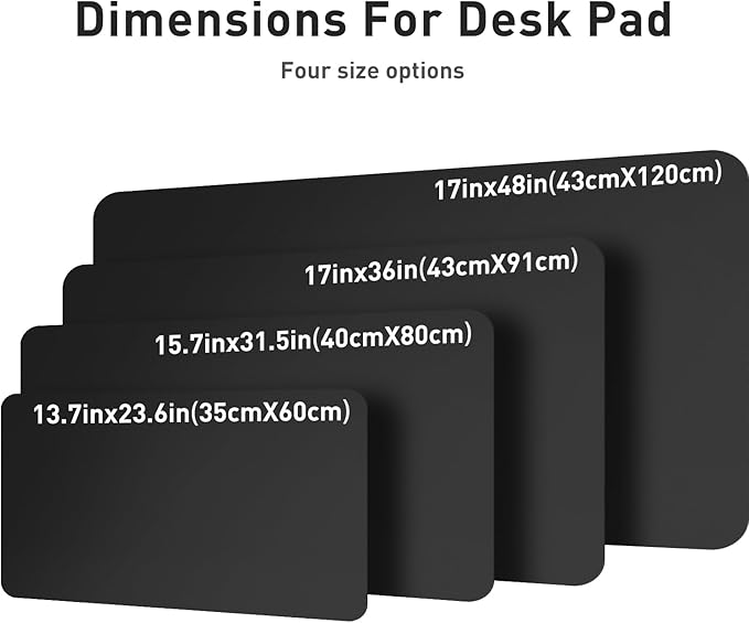 Aothia Leather Office Desk Pad Protector, Non-Slip PU Leather Desk Blotter - Image 8