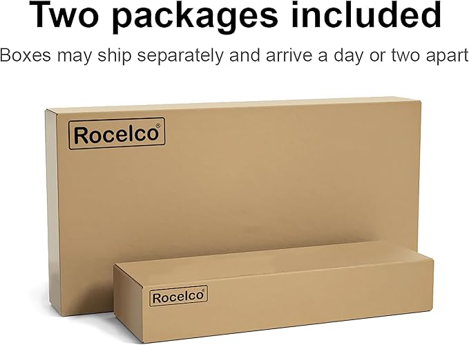 Rocelco 46" Height Adjustable Corner Standing Desk Converter - Image 7