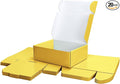 PHAREGE 12x9x4 inch Gift Shipping Boxes Bulk 20 Pack Yellow, Tab Lock Tuck Top by PHAREGE