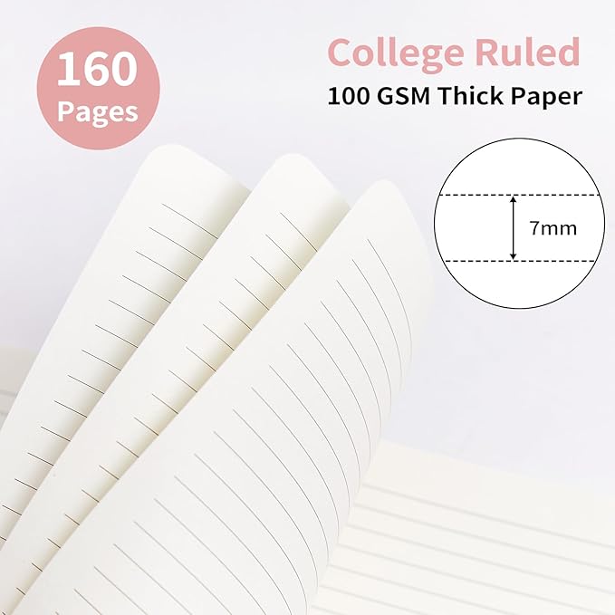 Spiral Notebook-5.75" x 8.125" College Ruled Journal - Image 3