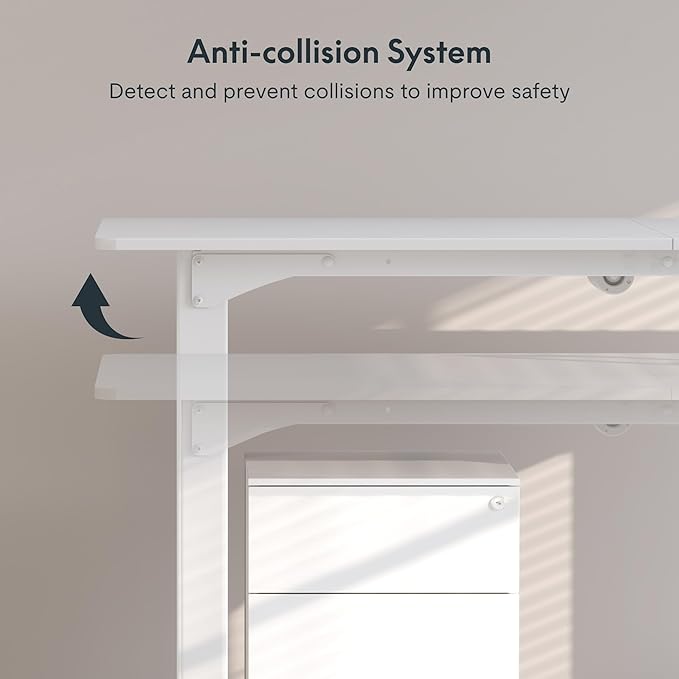 SANODESK 4-Leg Standing Desk, Electric Height Adjustable Desk - Image 5