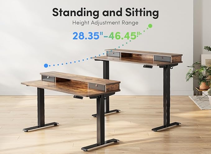 FEZIBO 40 x 24 Inch Height Adjustable Electric Standing Desk - Image 4