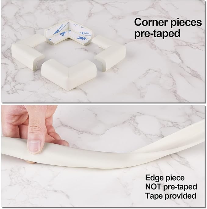 2 Pack Baby Proofing Edge and Corner Guards, Safety Furniture Bumper, Baby - Image 6