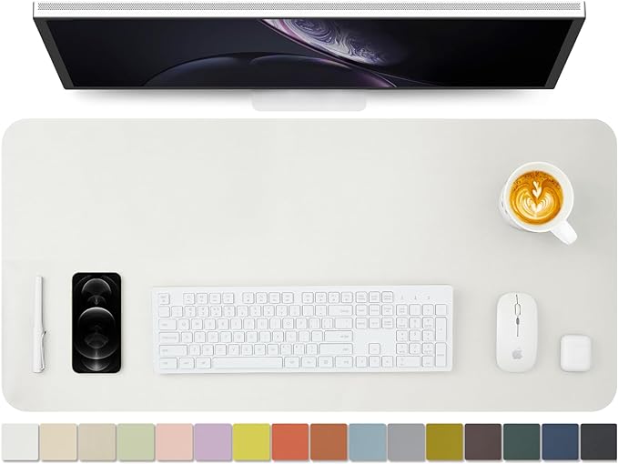 HOMIEAZICOZI Leather Desk Mat by HOMIEAZICOZI