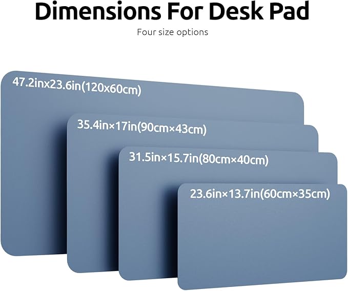 YSAGi Leather Desk Protector, Office Mat, Large Mouse Pad, Non-Slip PU Leather - Image 8