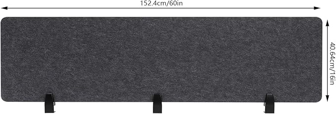ReFocus Raw Clamp-On Acoustic Desk Divider Mounted Privacy Panel Set – Reduce - Image 2