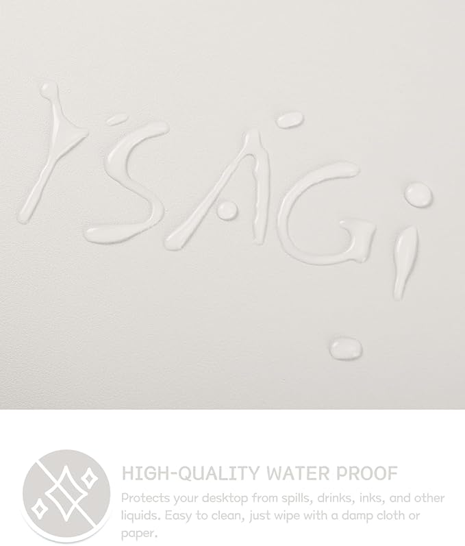 YSAGi Non-Slip Leather Desk Pad, Waterproof Laptop Computer Desk Keyboard Mat - Image 4