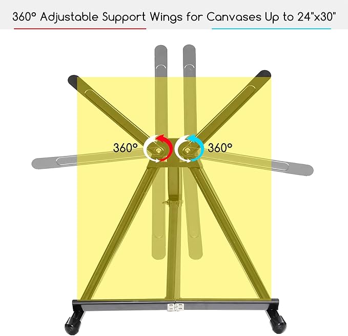 MEEDEN 4pcs Tabletop Easels, Metal Stand - Image 4