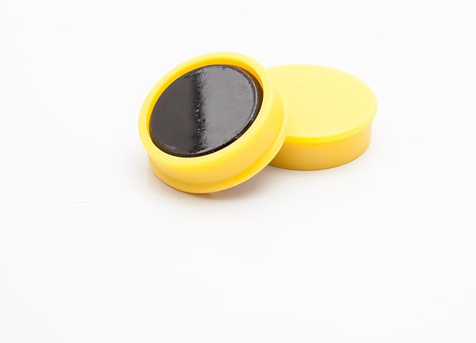 Bullseye Office 24 Round Assorted Color Fridge Magnets, Button Shaped, Small - Image 4