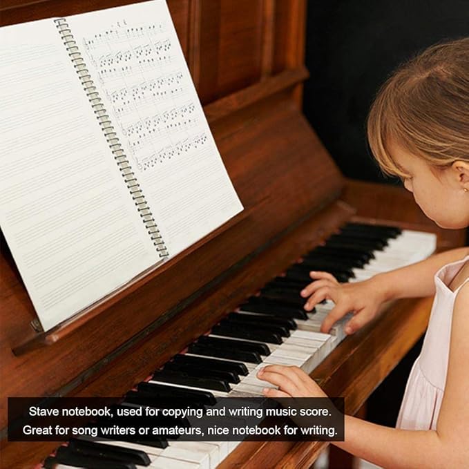 10 Pcs Music Notebook, Music Staff Notebook, 50 Sheets/100 Pages Blank Sheet - Image 4