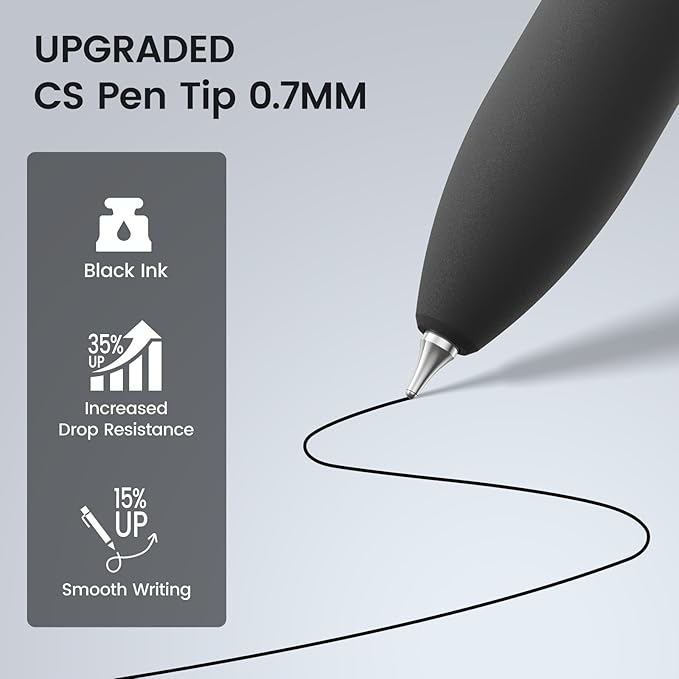 JIMMIDDA 8Pcs Black Gel Pens - Image 3