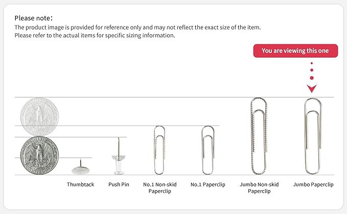 PAPERPAL Paperclips for Office School & Personal Use, Jumbo Smooth Paper Clip - Image 7