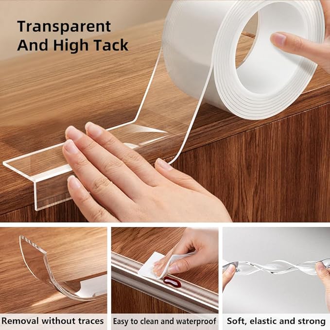 Baby Proofing Edge Protector for Kid Clear Edge Protector Strip Safety Corner - Image 3