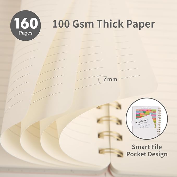 Spiral Notebook-5.75" x 8.125" College Ruled Journal - Image 4