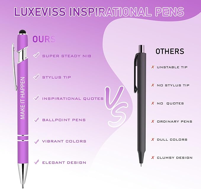 Luxeviss 10 Pcs Inspirational Pens Bulk - Image 2