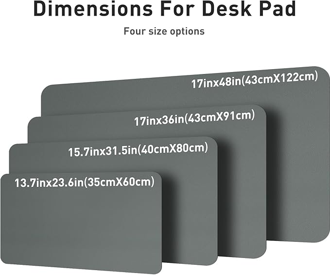 Aothia Leather Desk Pad Protector, Office Desk Mat, Large Mouse Pad, Non-Slip - Image 7