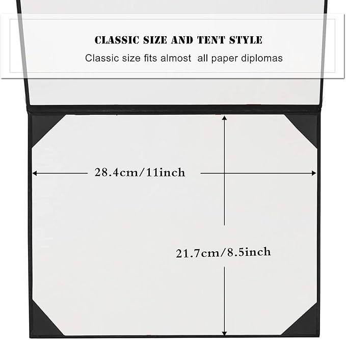 Diploma Cover 8.5” x11” Diploma Holder of Graduation Leatherette Padded - Image 2