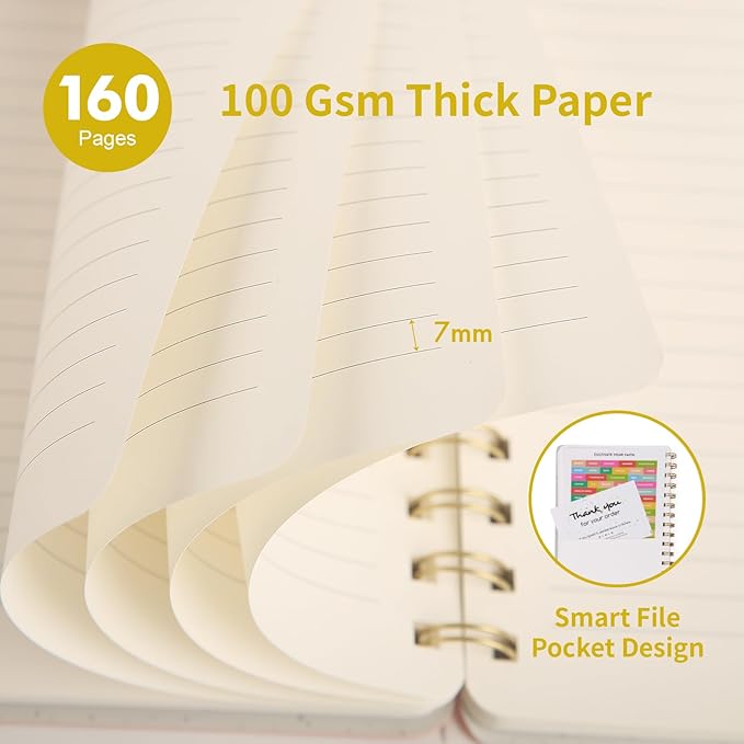 Spiral Notebook-5.75" x 8.125" College Ruled Journal - Image 4
