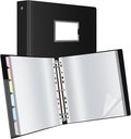 Uquelic 80-Pocket Binder with Plastic Sleeves, High-Capacity Document Organizer by Uquelic