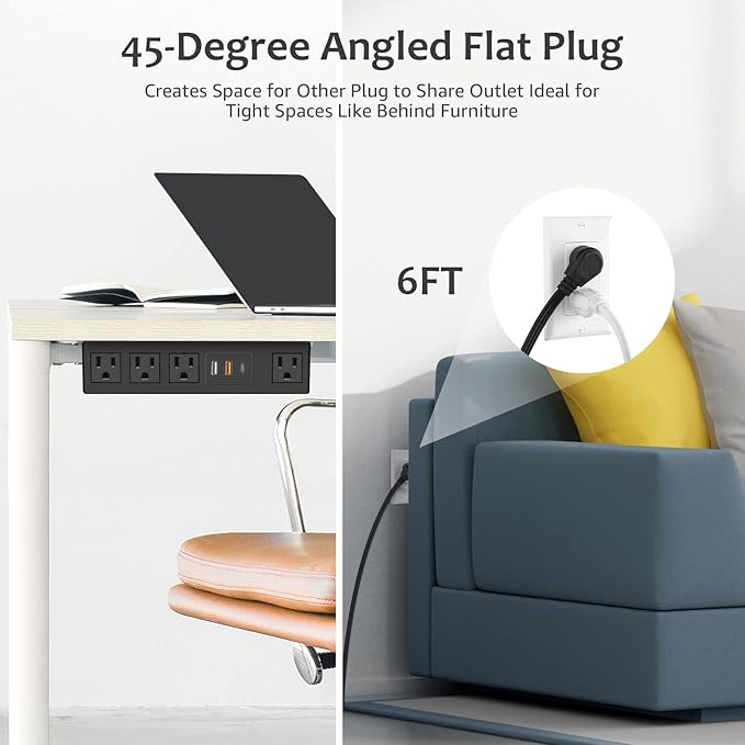 HHSOET 45W Under Desk Power Strip - Image 6
