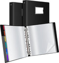 Uquelic 80-Pocket Binder with Plastic Sleeves by Uquelic