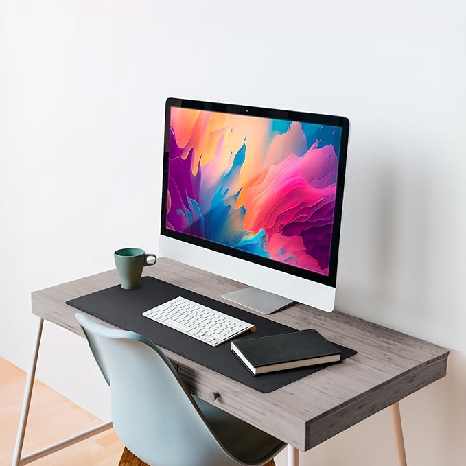 Vine Creations Leather Desk Mat Large 44" x 22", Desk Protector Mat, PU Leather - Image 4