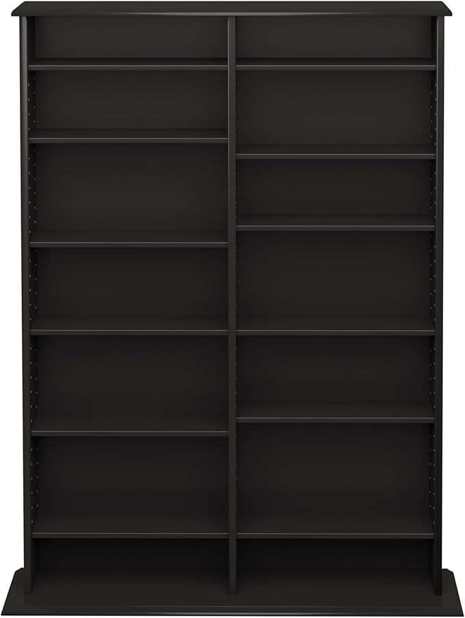 Prepac 2 Column Display Cabinet Media Storage, Double Width Wall - Image 5