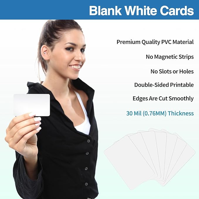 250 Pack - Premium Blank PVC Cards - Image 6