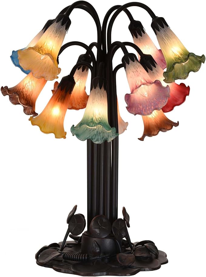 Bieye LS102S Lily Flower Blown Glass Lampshade - Image 5
