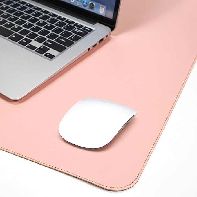 AFIING Dual-Sided Desk Pad, Natural Cork & PU Leather Large Mouse mats - Image 5