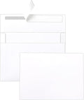 Silunkia 100 Packs White Note Cards and Envelopes 4.25 x 5.5 Heavyweight Flat by Silunkia
