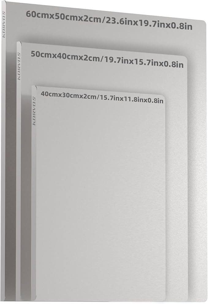KORVOS Stainless Steel Cutting Board, 15.7" x 11.8" Double-Sided Cutting Boards - Image 8
