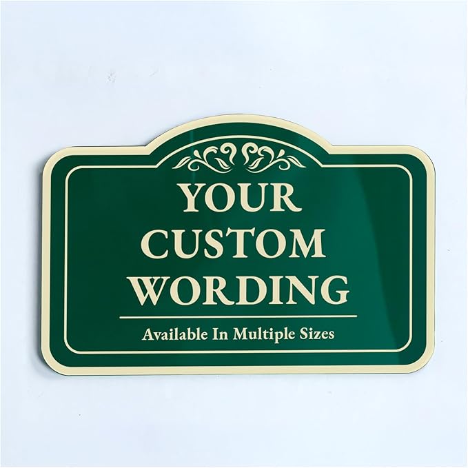 Custom Decorative Outdoor Metal Signs by SpeedyOrders