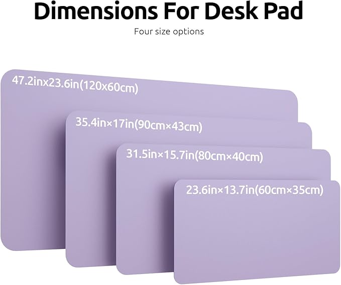 YSAGi Leather Desk Protector, Office Mat, Large Mouse Mat, Non-Slip PU Leather - Image 4
