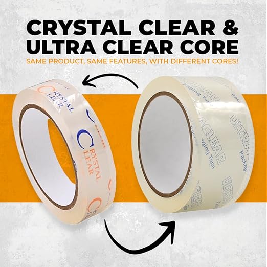 WOD CST22CC Crystal Clear See-Through Packing Tape – 1.5 inch x 110 yds. - Image 3