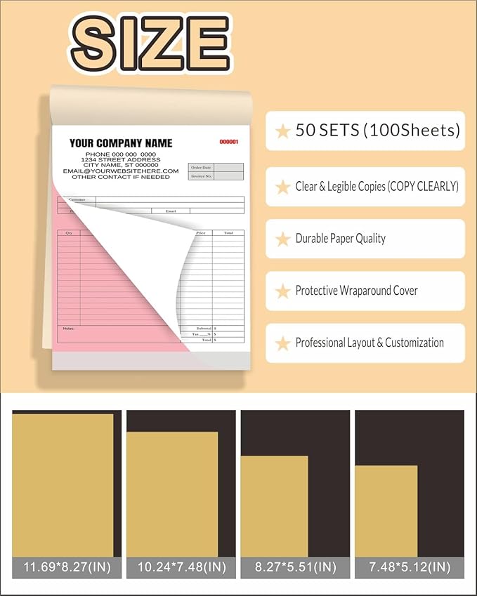 Custom Carbonless Invoice Book - Image 5