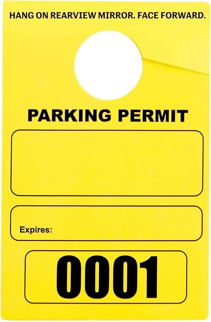 Juvale Rectangular Parking Permit Hang Tags - Image 9