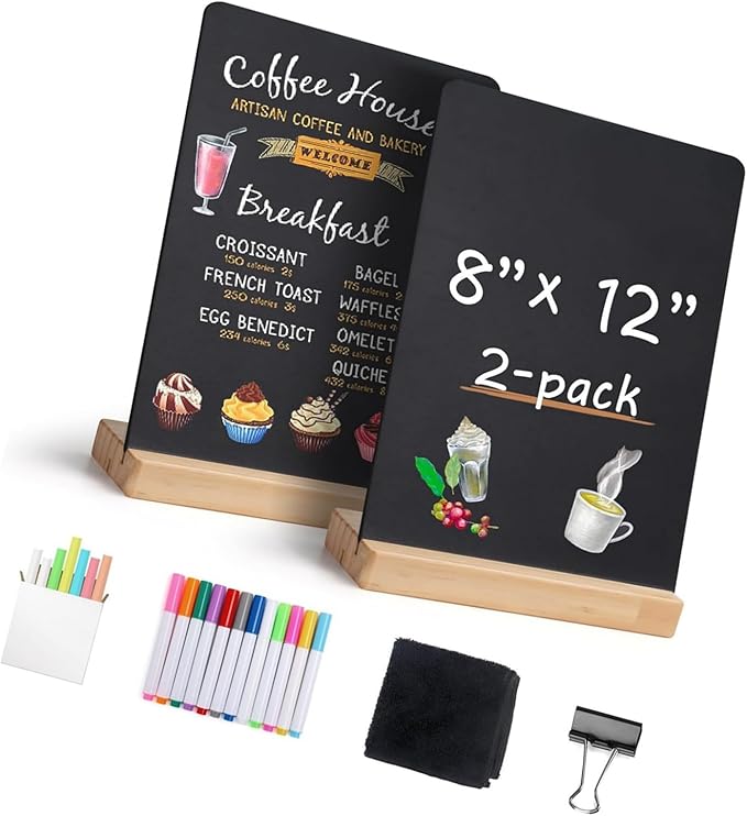 Double-Sided 8x12Inch Chalkboard - Image 3
