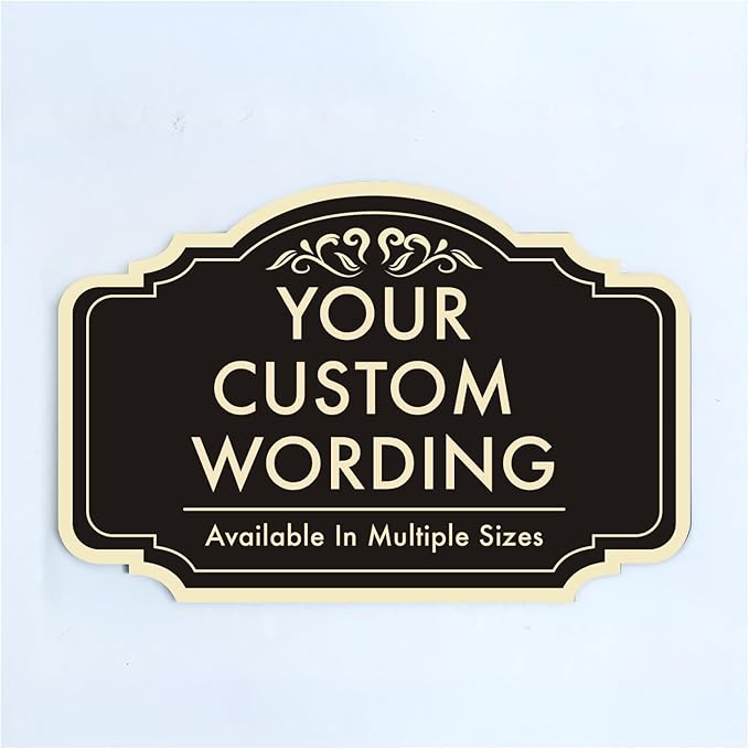 Custom Decorative Outdoor Metal Sign by SpeedyOrders